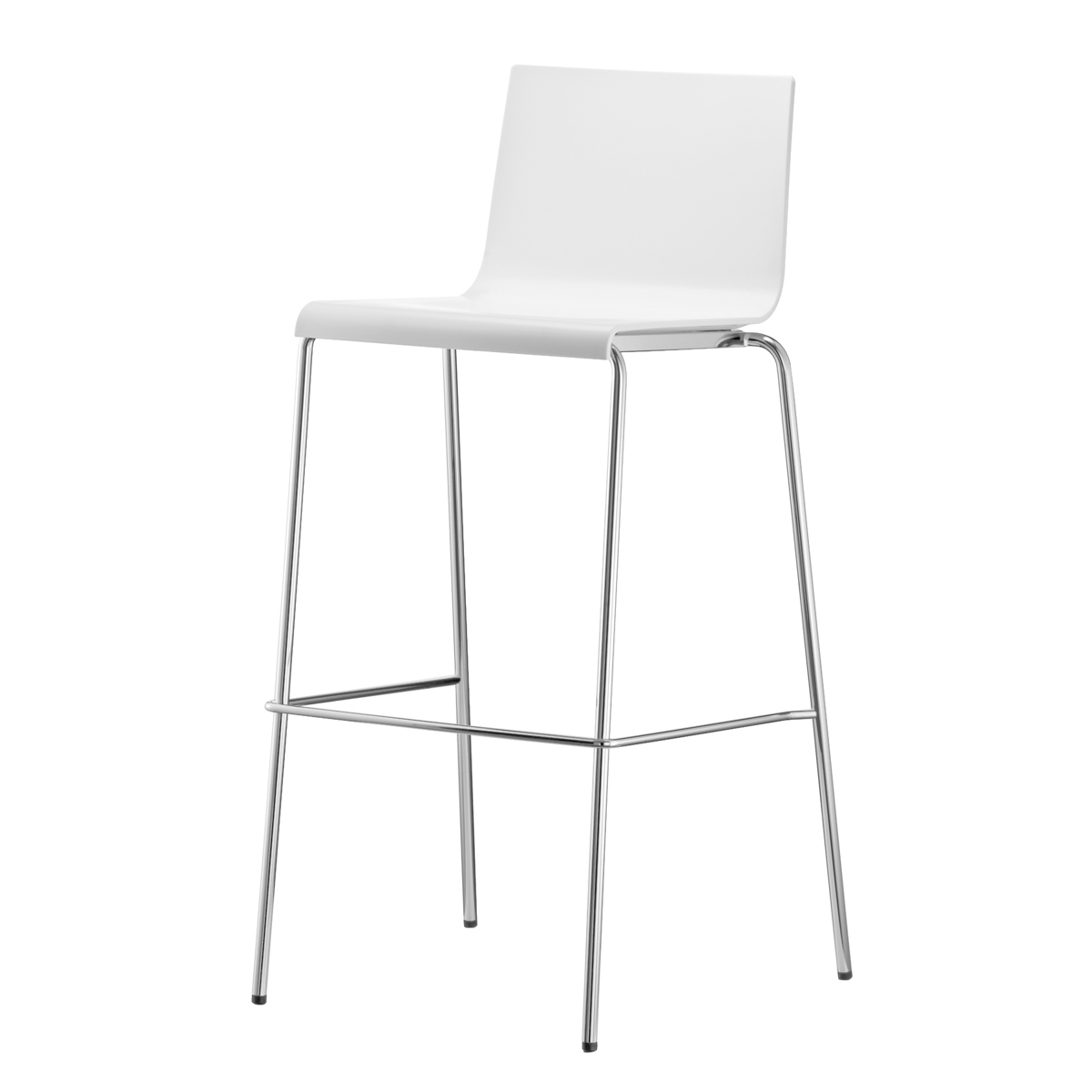Bar Stool Kuadra white -