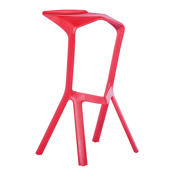 Bar Stool Plank Miura red -