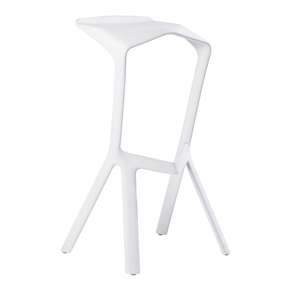 Bar Stool Plank Miura white -